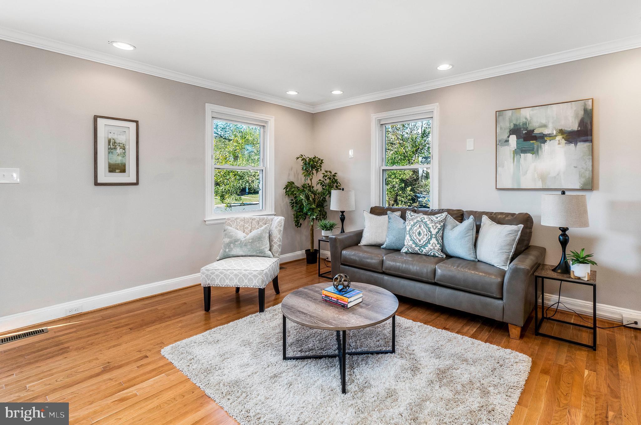 4553 Marble Hall Road Baltimore, MD 21239 - Photo 4 of 32 Living Room with Hardwood Floors