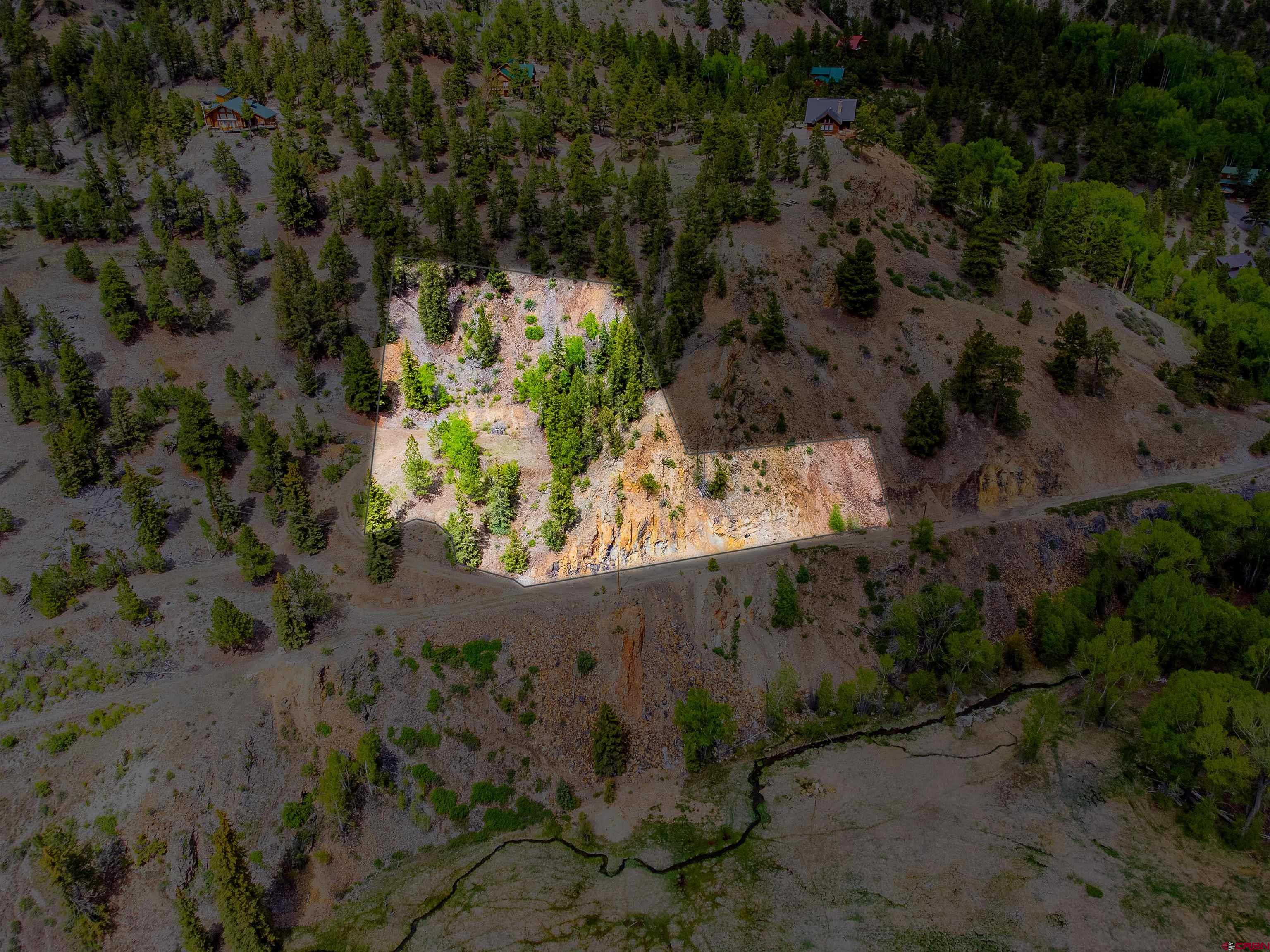 1426 Slumgullion Road Lake City, CO 81235 - Photo 3 of 15 a view of a yard with plants and large trees