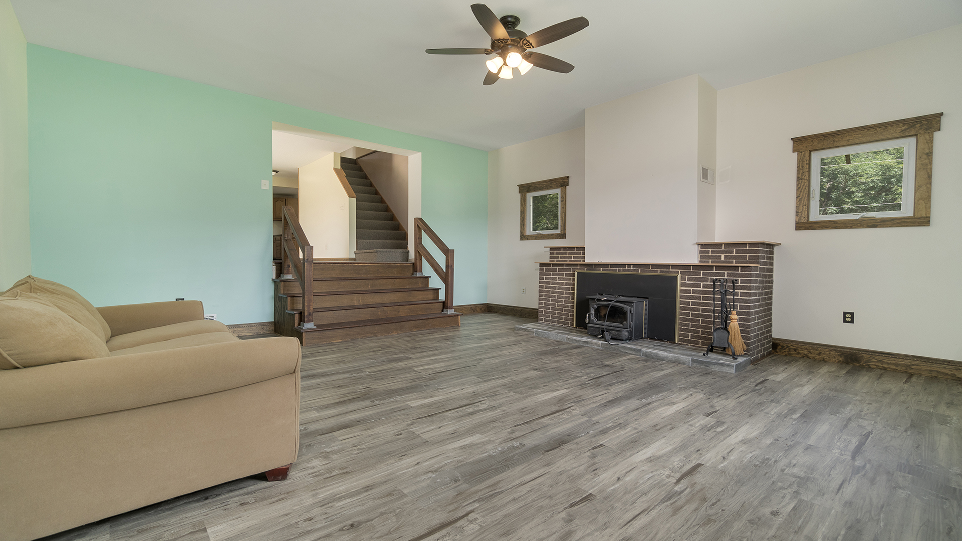 503 West Devils Backbone Road Oregon, IL 61061 - Photo 27 of 46 a living room with furniture and a fireplace