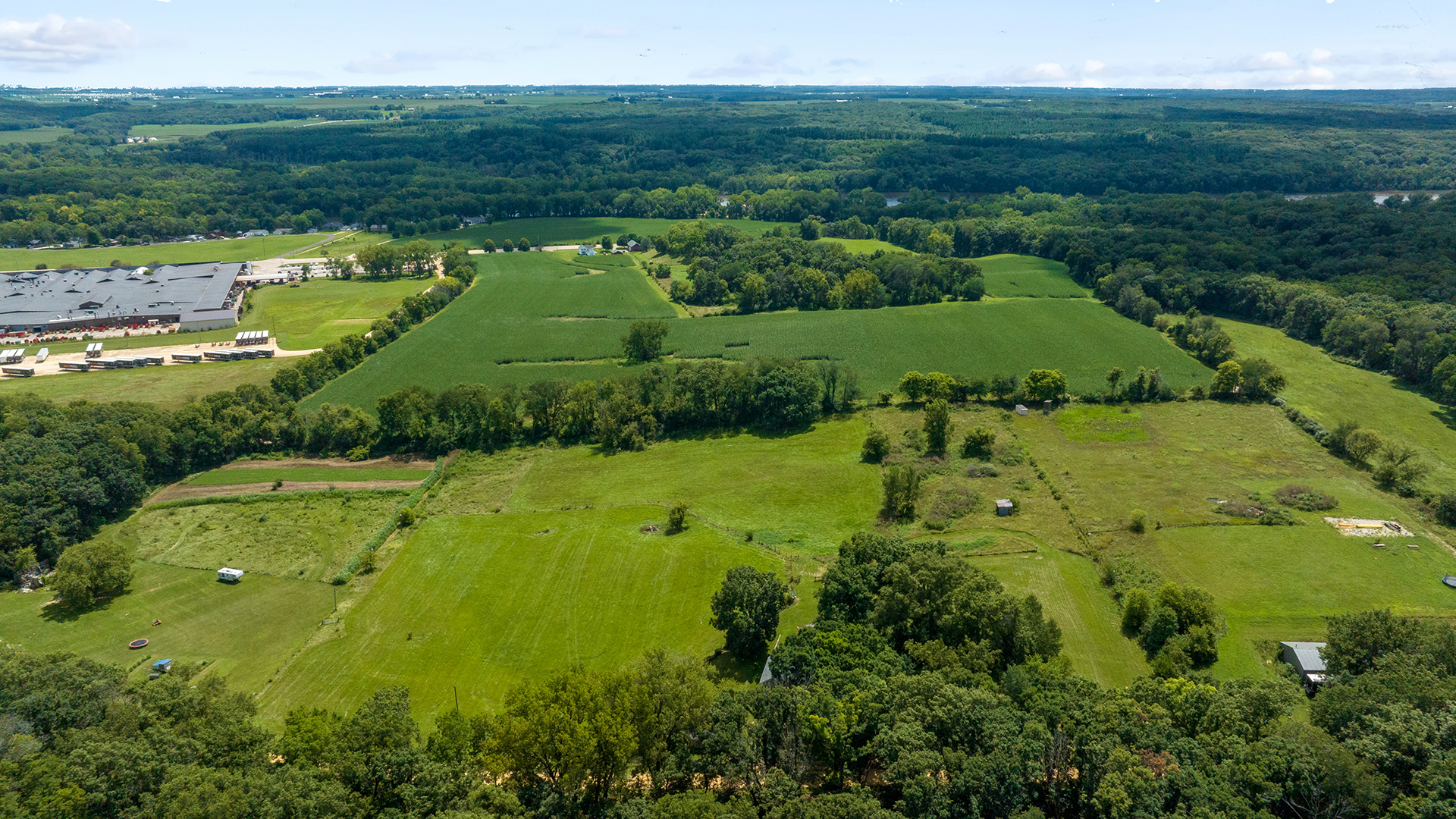 503 West Devils Backbone Road Oregon, IL 61061 - Photo 6 of 46 an aerial view of residential houses with outdoor space and trees all around