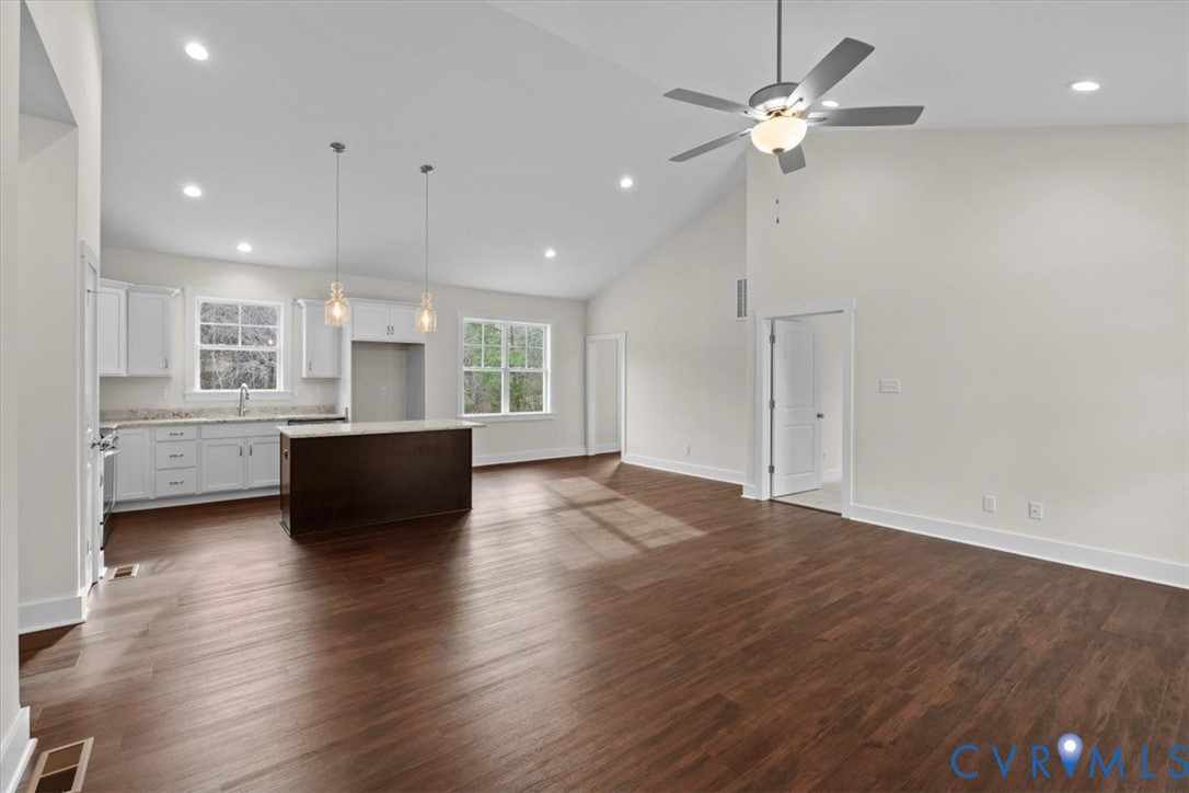 4522 Old Stage Road Freeman, VA 23856 - Photo 12 of 51 a view of kitchen with sink and wooden floor