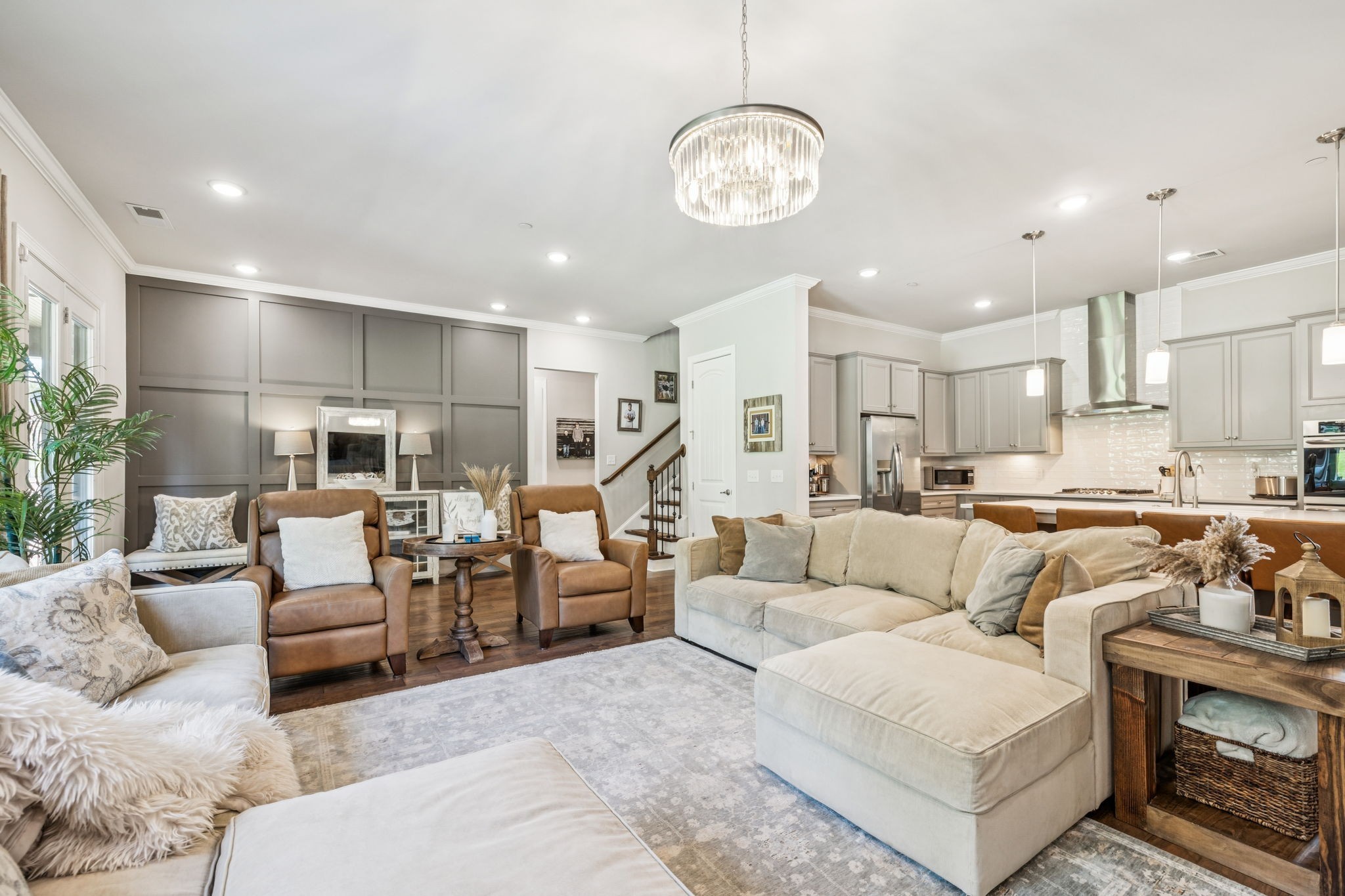 737 Alameda Avenue Nolensville, TN 37135 - Photo 15 of 55 a living room with furniture and kitchen view