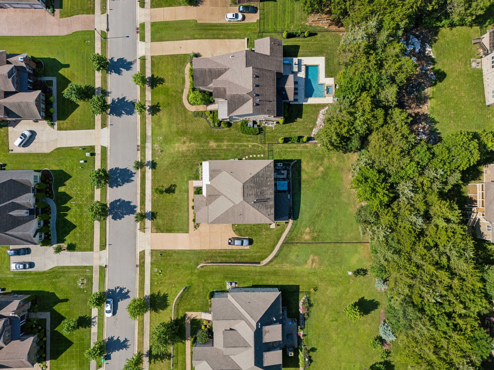 737 Alameda Avenue Nolensville, TN 37135 - Photo 49 of 55 an aerial view of houses with yard