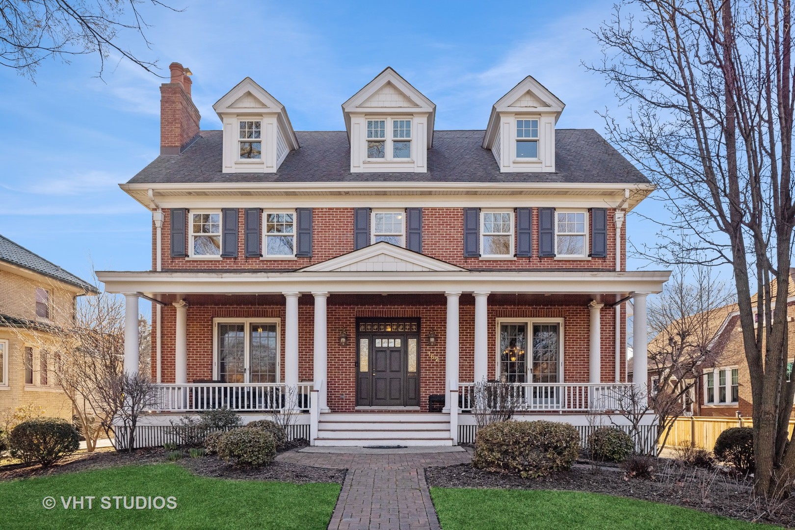162 Akenside Road Riverside, IL 60546 - Photo 2 of 42 front view of a house with a yard