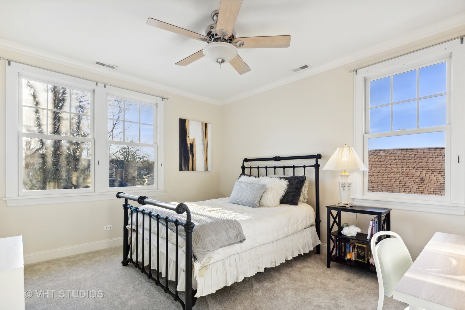 162 Akenside Road Riverside, IL 60546 - Photo 27 of 42 a bedroom with a bed and a window
