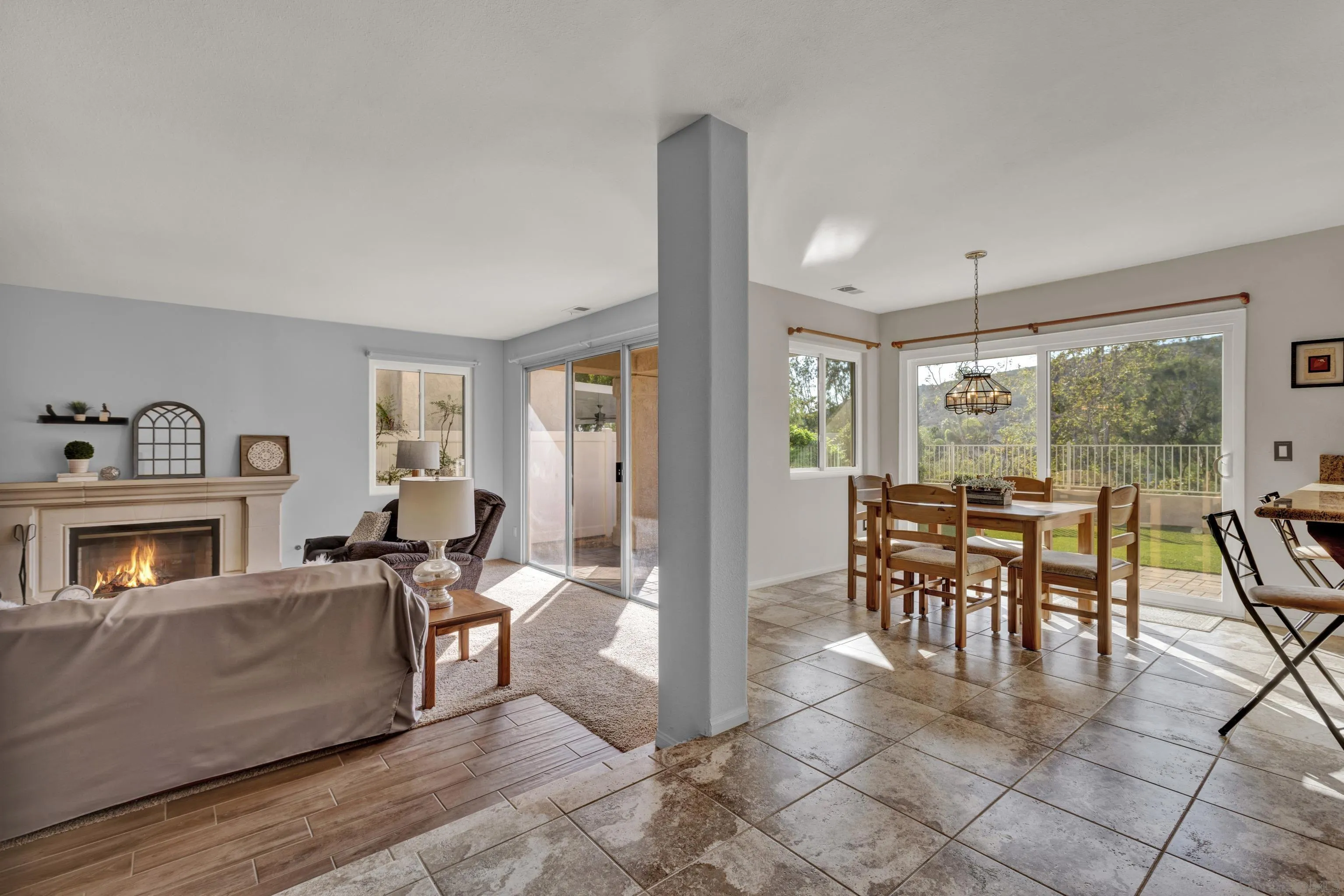 15550 Garden Road Poway, CA 92064 - Photo 19 of 48 a living room with furniture and a fireplace