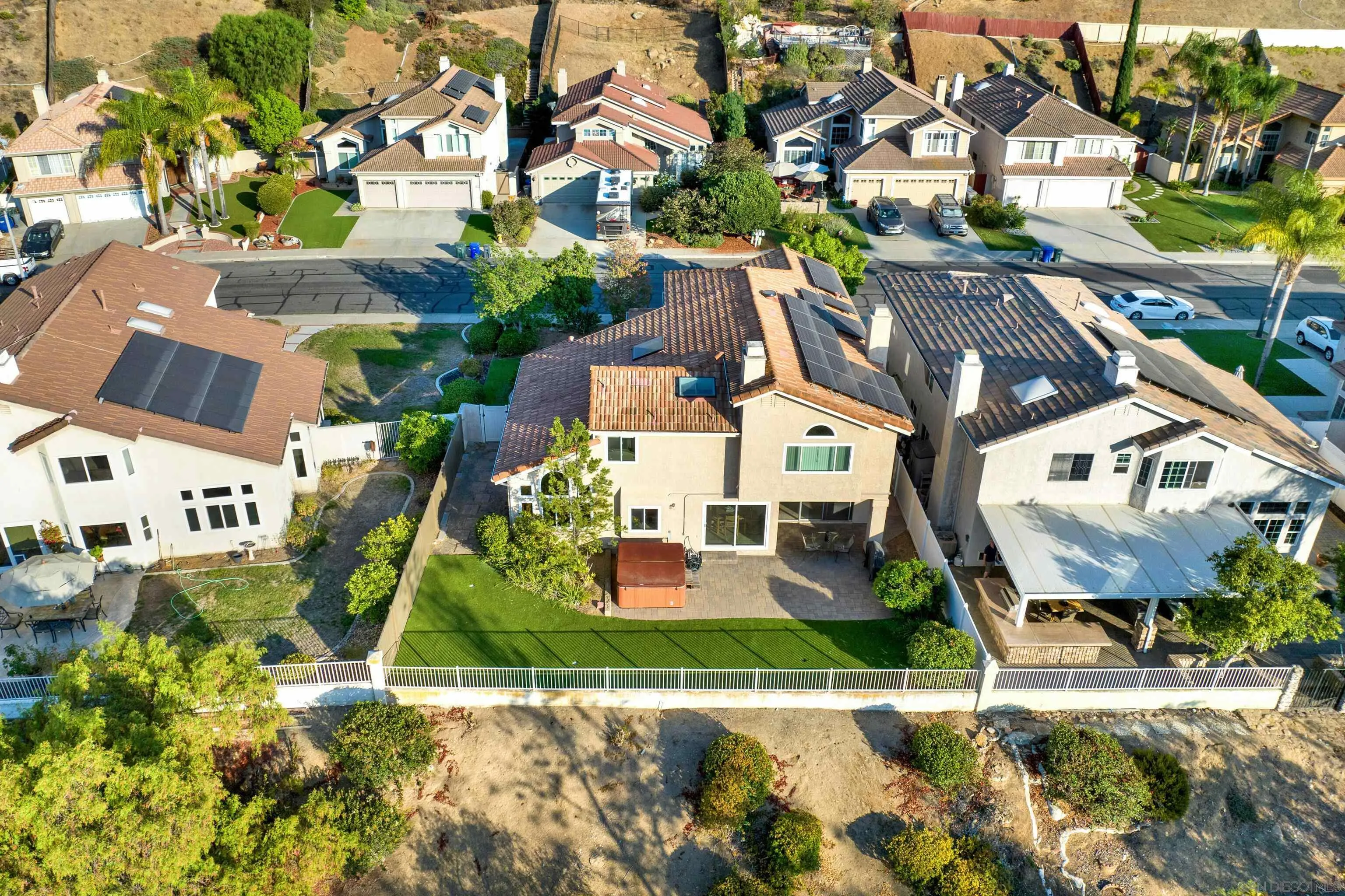 15550 Garden Road Poway, CA 92064 - Photo 44 of 48 an aerial view of residential houses with outdoor space and street view