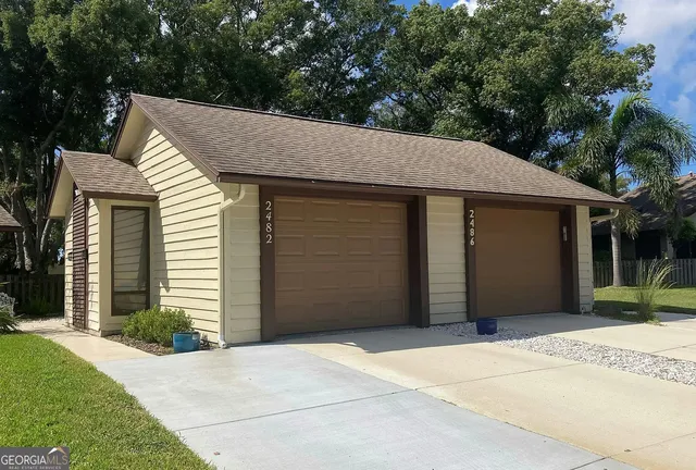 a house with a outdoor space