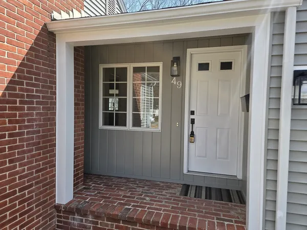a view of a house with a door