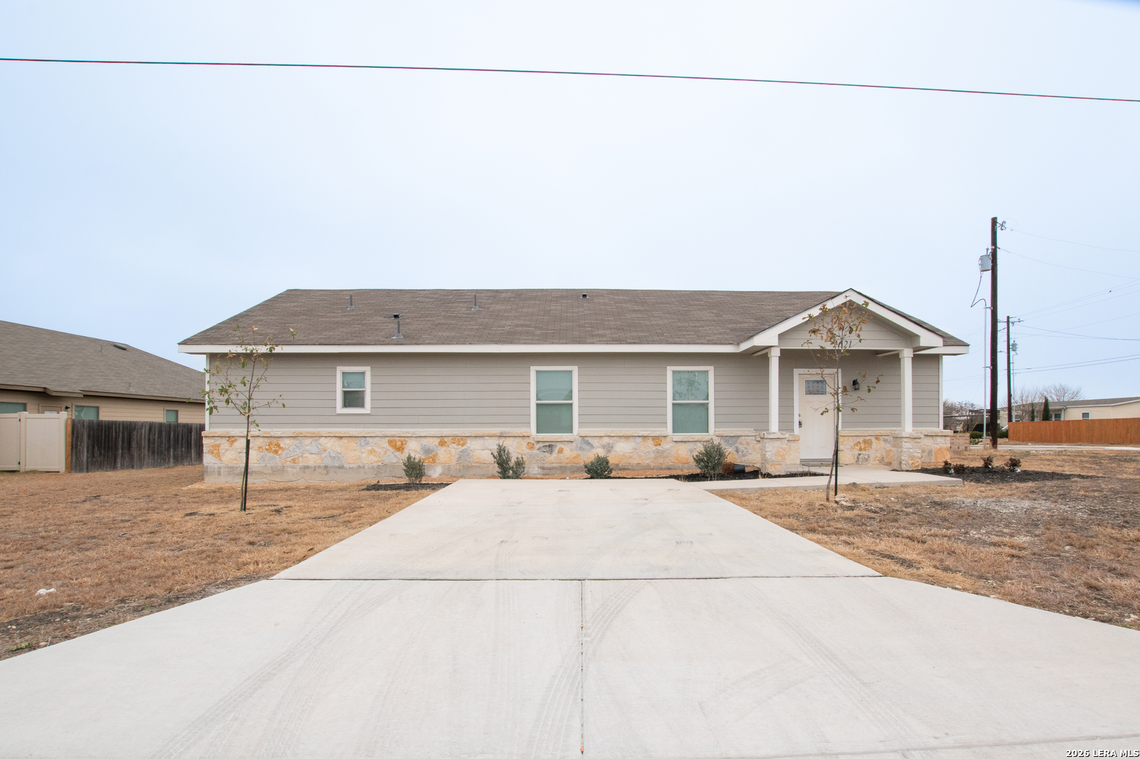 a view of a house with a outdoor space
