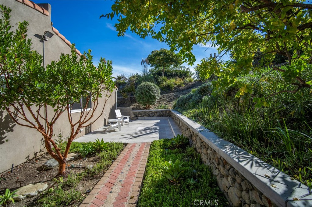 32321 Azores Road Dana Point, CA 92629 - Photo 29 of 46 a view of a garden with wooden stairs