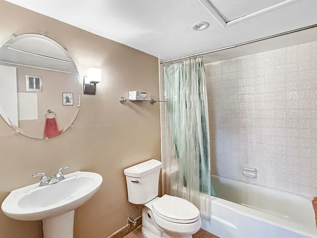 a house view with a garden space