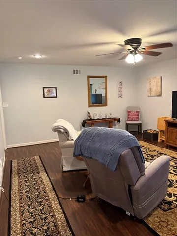 a bed room with a bed and a couch