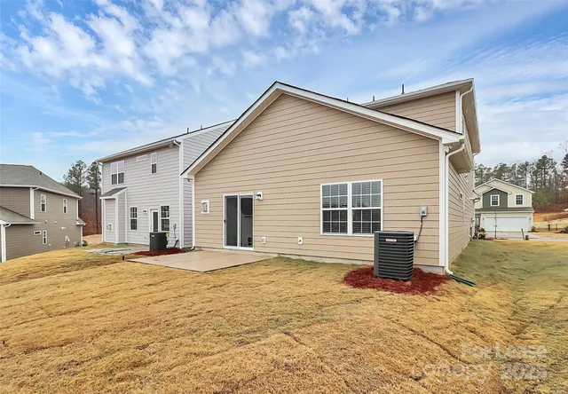 a view of a house with a patio
