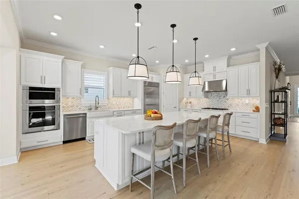 a view of a big room with swimming pool