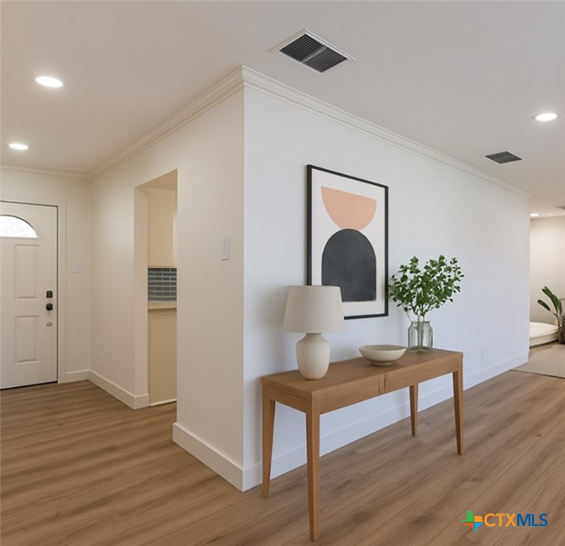 286 South Baese Road Elm Mott, TX 76640 - Photo 9 of 23 a living room with a couch and a potted plant