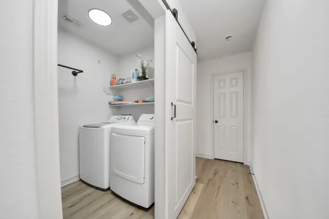 a room with storage and utility