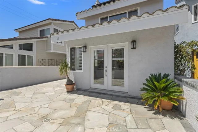 a front view of a house with a window
