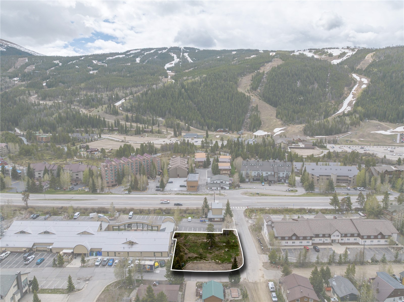 57 Rasor Drive Keystone, CO 80435 - Photo 2 of 22 Aerial view of property's location featuring a mountain backdrop