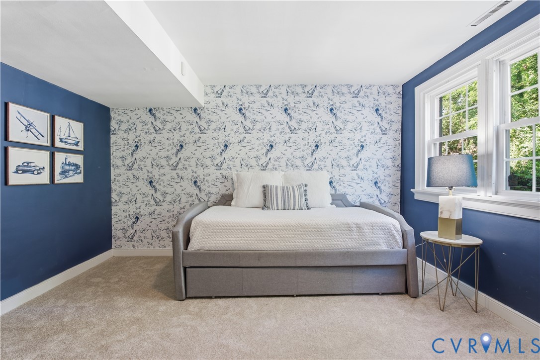 6405 Buckhill Road Richmond, VA 23225 - Photo 39 of 71 Carpeted room featuring a white ceiling, blue acce