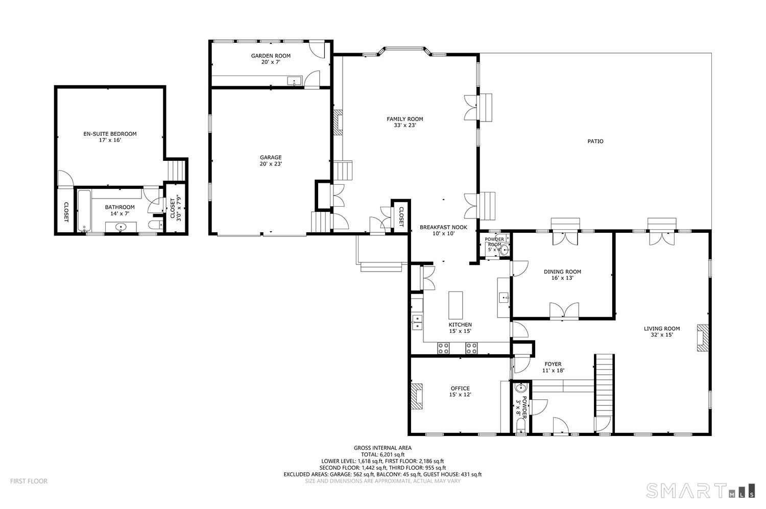 775 Sasco Hill Road Fairfield, CT 06824 - Photo 32 of 36 a black and white photo of a floor plan