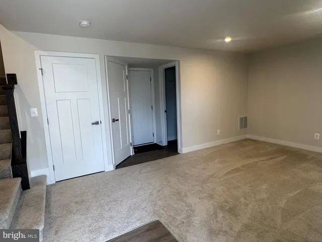 a view of an empty room