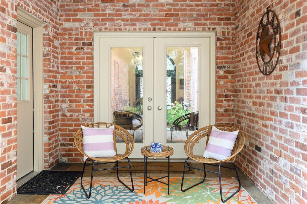 6822 Meadow Road Dallas, TX 75230 - Photo 34 of 35 Covered Patio, one of 2 covered. French doors leading to living spaces.