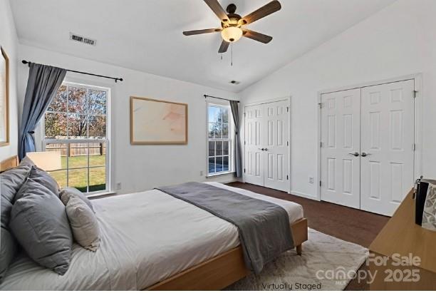 284 Mud Creek Road Fletcher, NC 28732 - Photo 17 of 36 a bedroom with a bed and a window