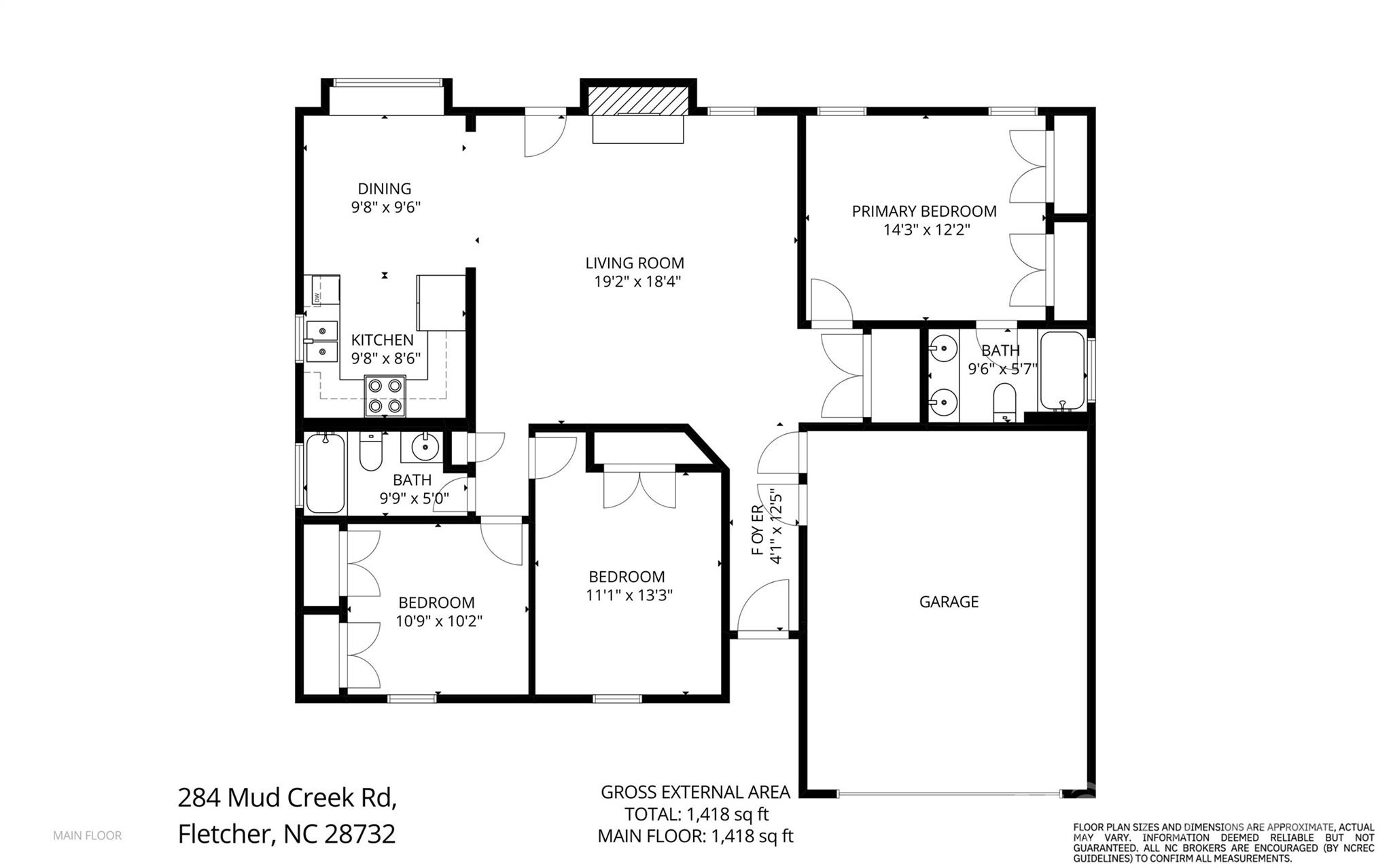 284 Mud Creek Road Fletcher, NC 28732 - Photo 26 of 31 a picture of a wall with a white wall and a painting