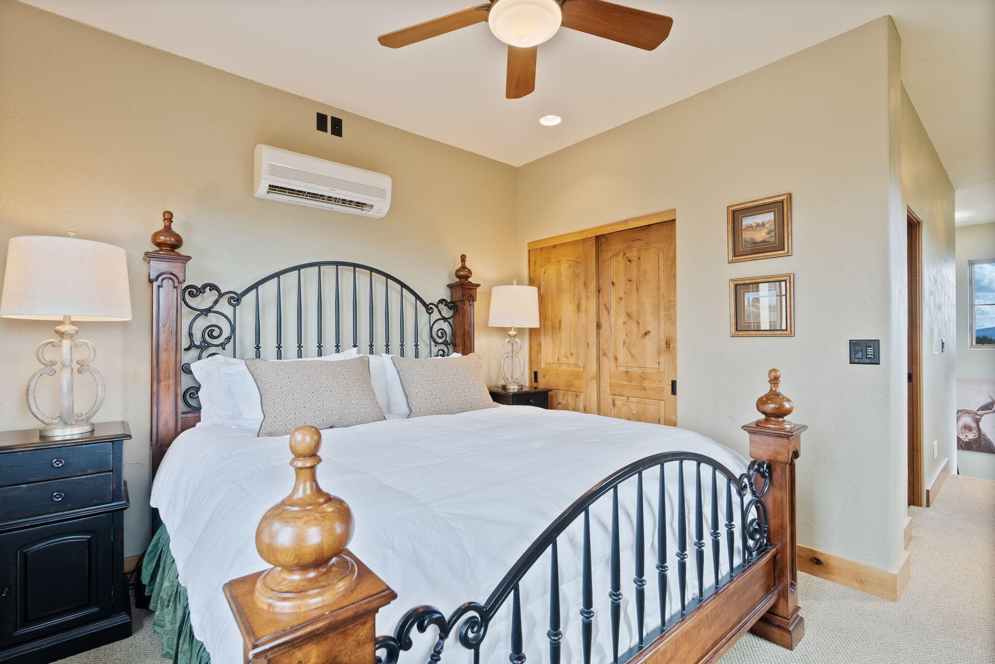 22887 Ghost Tree Lane Bend, OR 97701 - Photo 70 of 97 Guest suite bedroom with fabulous view of the Cascade Mountians