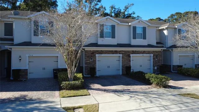 a white building with outdoor space