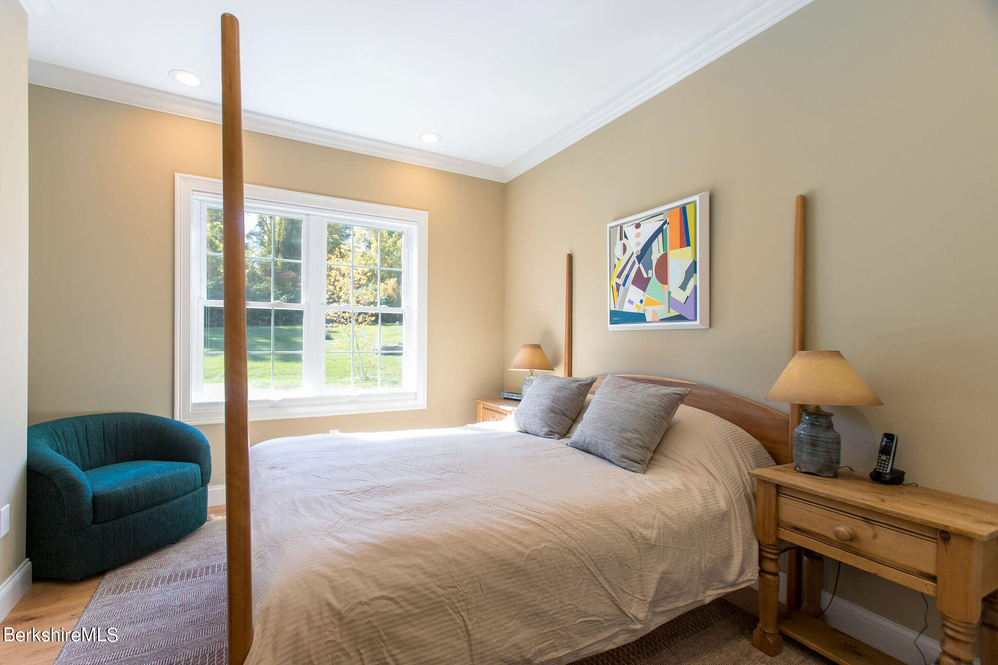 19 Burning Tree Road Great Barrington, MA 01230 - Photo 17 of 33 a bedroom with a bed and a window