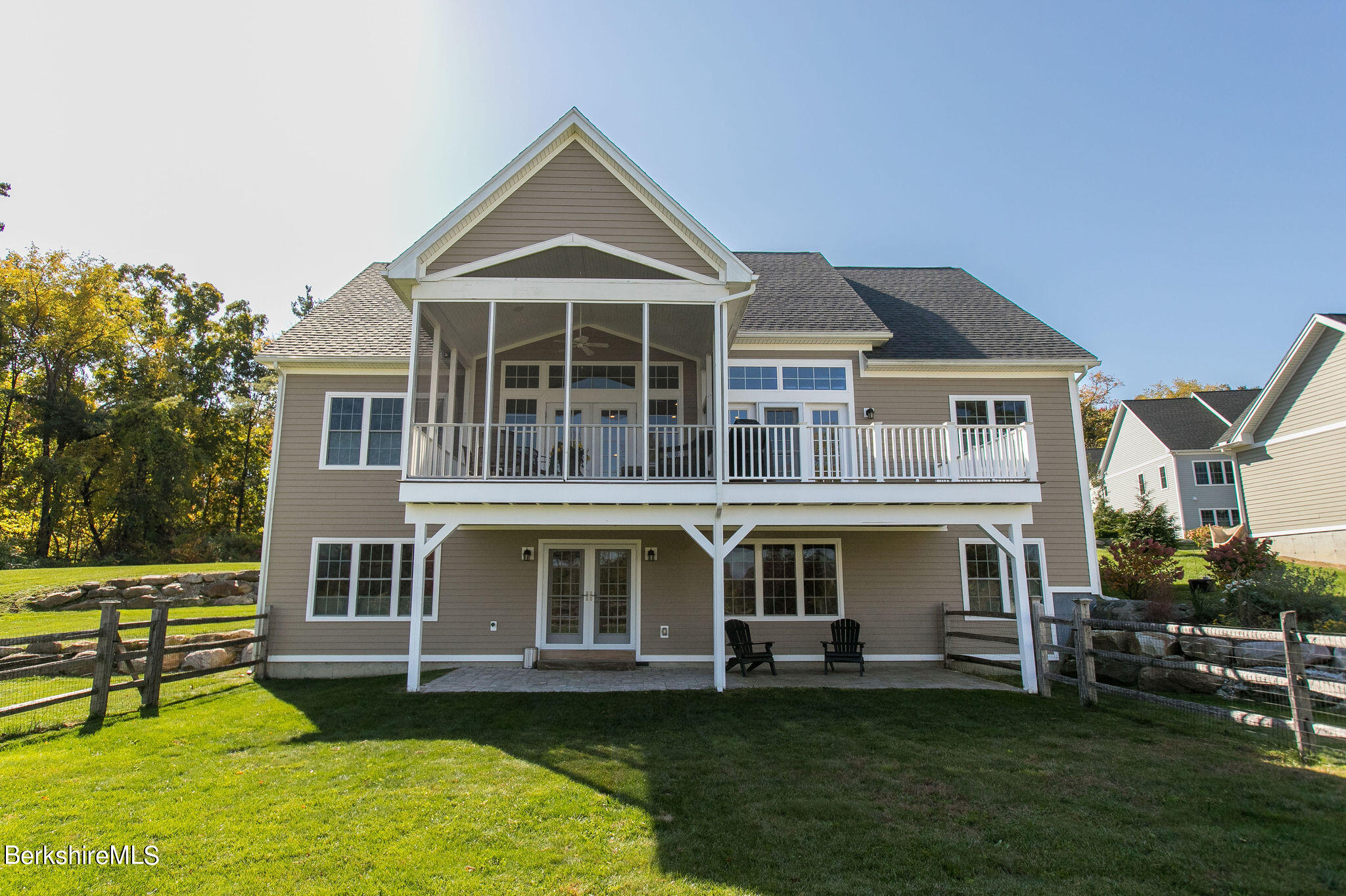 19 Burning Tree Road Great Barrington, MA 01230 - Photo 28 of 33 a front view of a house with a garden