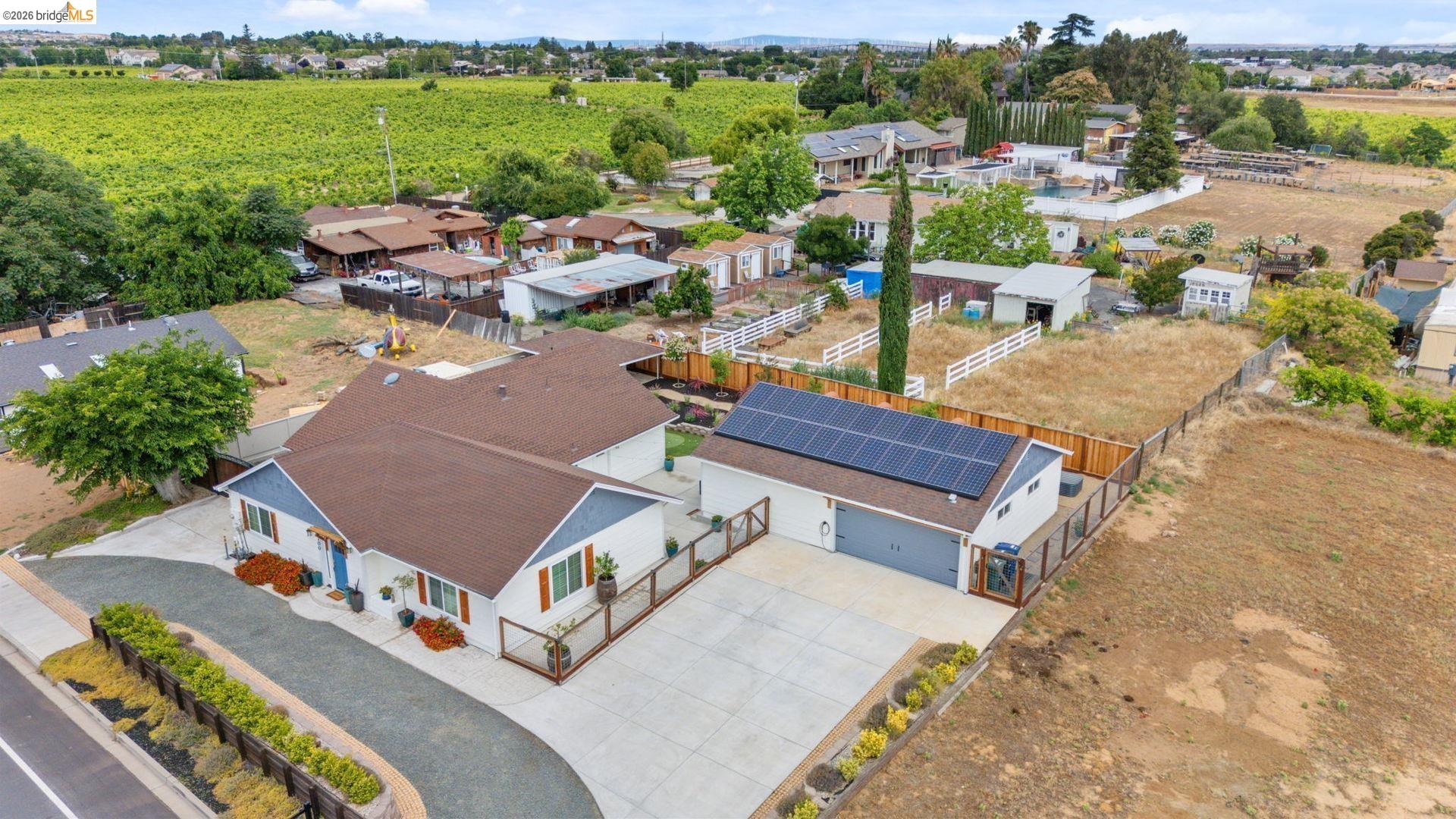 700 Brownstone Road Oakley, CA 94561 - Photo 12 of 58 an aerial view of a house with a big yard