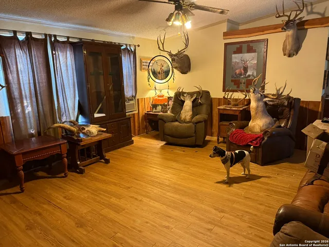 a living room filed with furniture