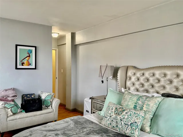 a bathroom with a mirror