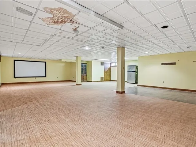 a view of an outdoor space and mountain view