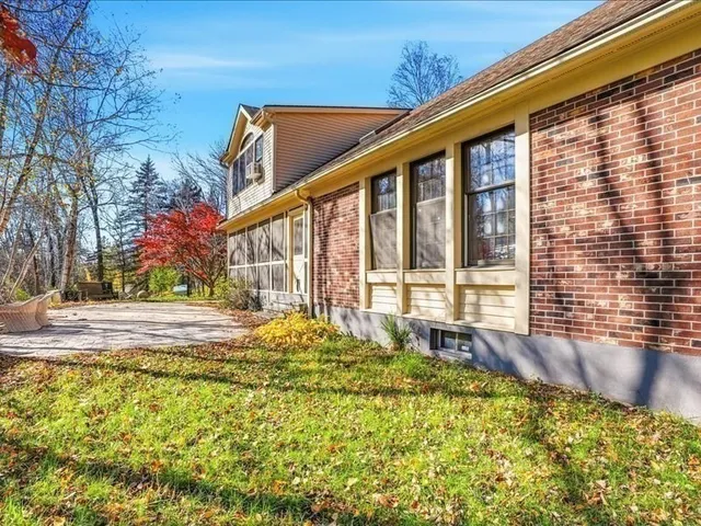 a view of a house with a swimming pool