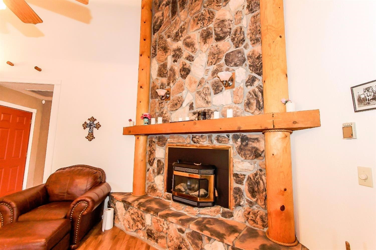 1778 Pheasant Lubbock, TX 79407 - Photo 9 of 10 Stone Fireplace