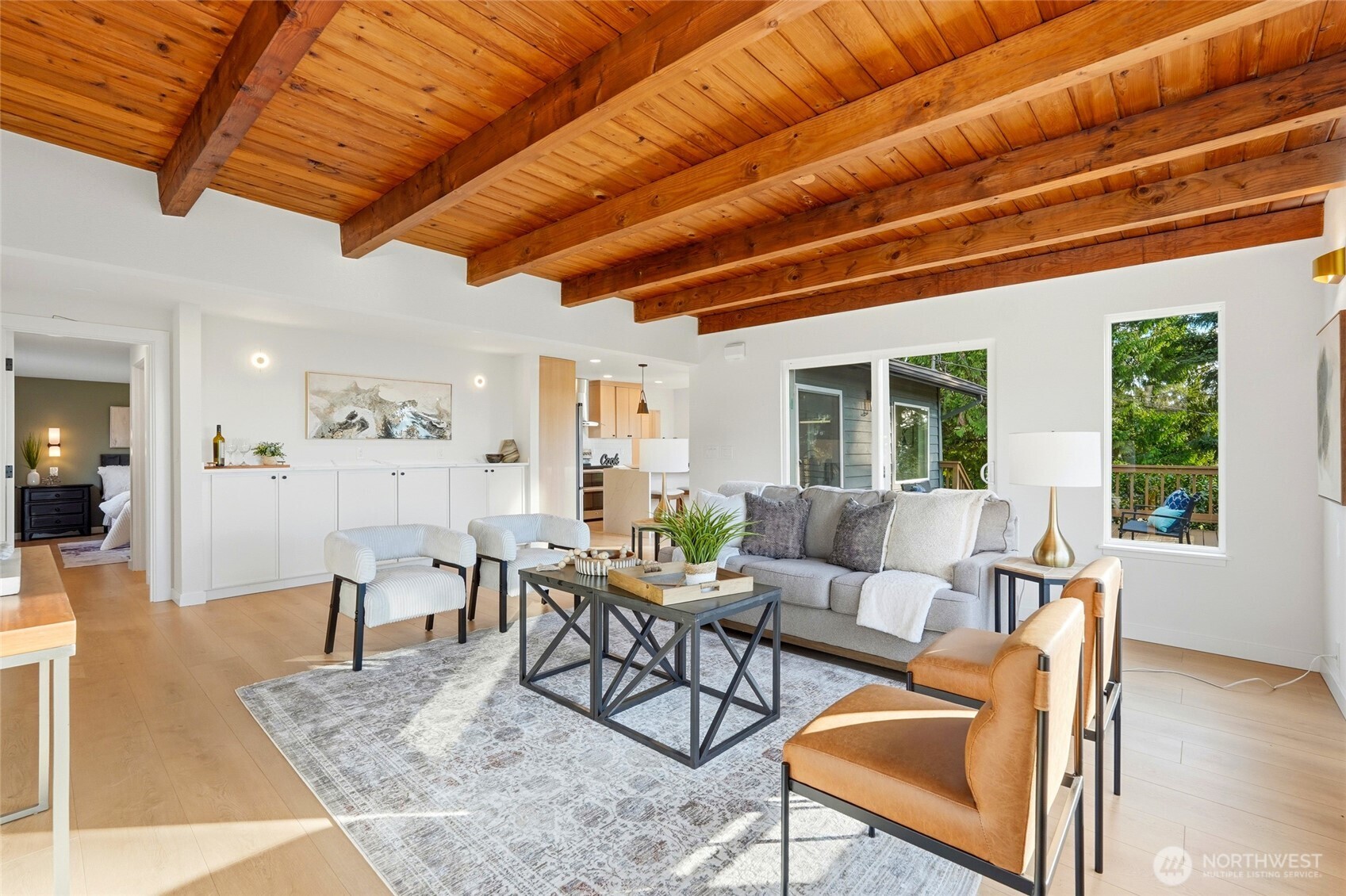 16126 Tiger Mountain Road Southeast Issaquah, WA 98027 - Photo 6 of 38 a living room with furniture and a large window