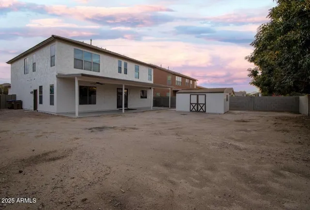 a view of a park with slide