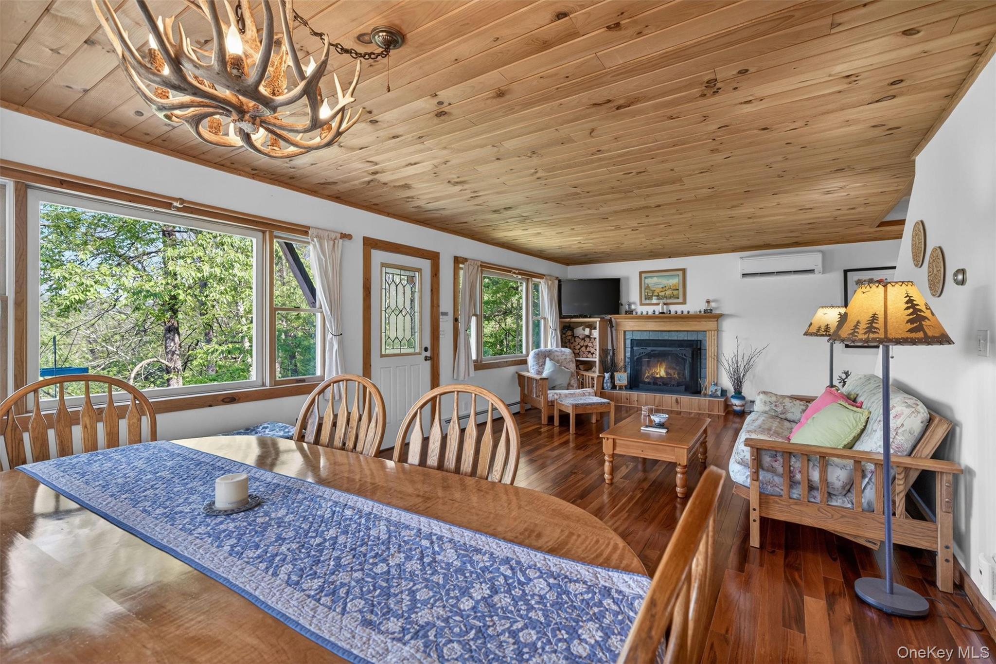 340 Hospital Road Callicoon, NY 12723 - Photo 13 of 41 a living room with furniture and a fireplace