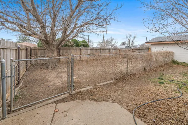 a backyard of a house
