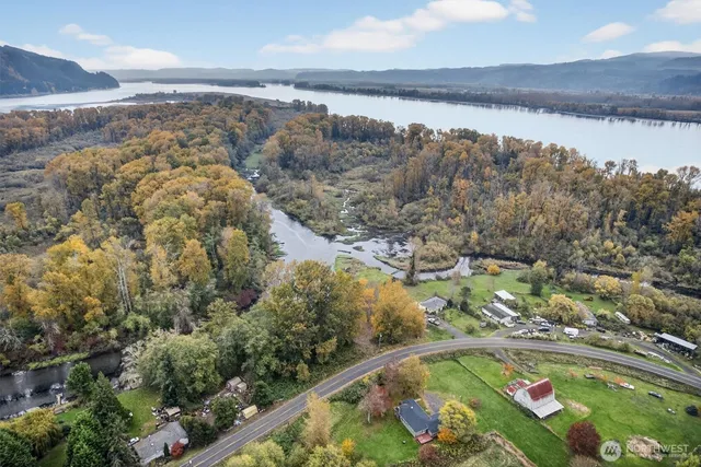 a view of lake and mountain