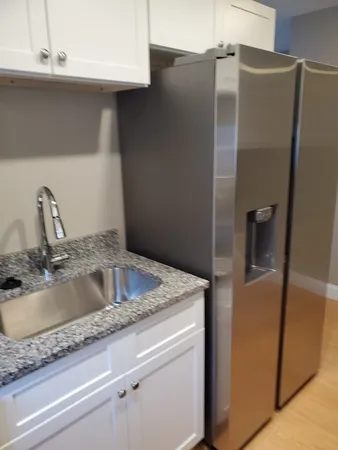 a close view of sink and tap