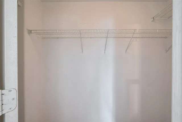 a view of an empty garage