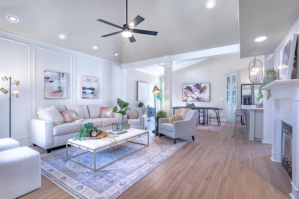 1415 Pecos Street Dallas, TX 75204 - Photo 4 of 25 a living room with furniture and a wooden floor