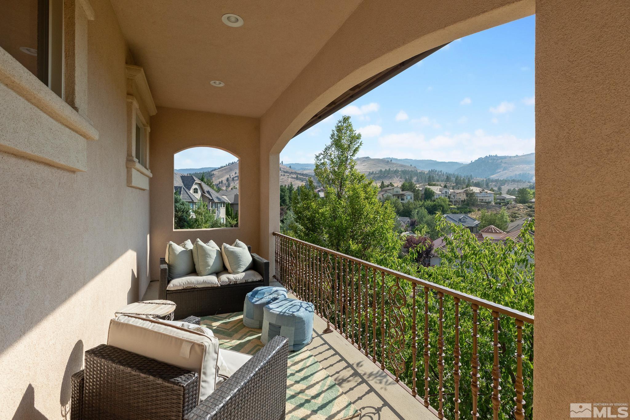4885 Mountainshyre Road Reno, NV 89519 - Photo 30 of 39 a view of balcony with furniture