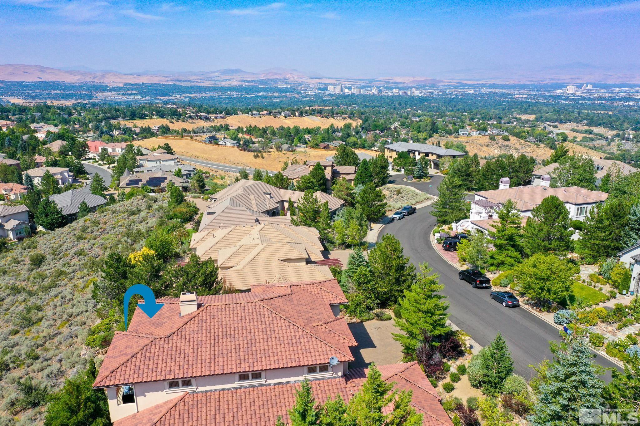 4885 Mountainshyre Road Reno, NV 89519 - Photo 38 of 39 an aerial view of residential houses with outdoor space and trees