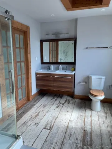 a view of staircase from a balcony